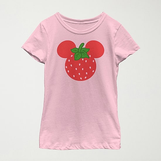 Disney Little & Big Kid Girls Round Neck Short Sleeve Slim Fit Minnie Mouse Graphic T-Shirt