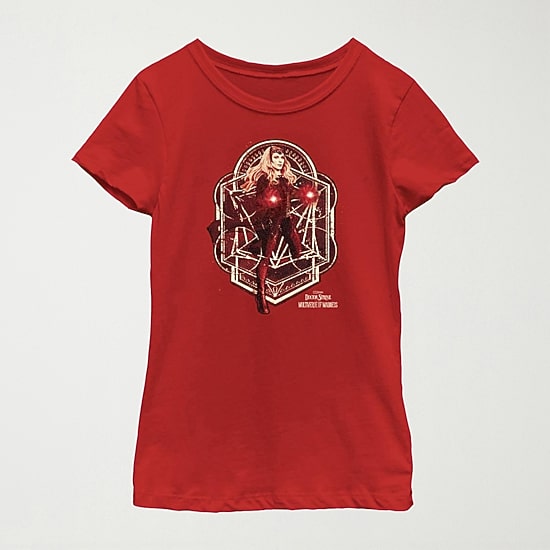 Little & Big Kid Girls Crew Neck Short Sleeve Slim Fit Doctor Strange Marvel Graphic T-Shirt