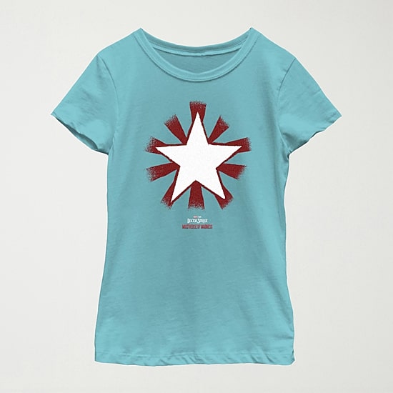 Little & Big Kid Girls Crew Neck Short Sleeve Slim Fit Doctor Strange Marvel Graphic T-Shirt
