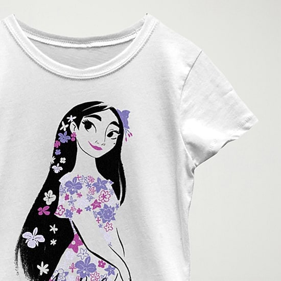 Disney Encanto Little & Big Kid Girls Crew Neck Short Sleeve Slim Fit Encanto Graphic T-Shirt
