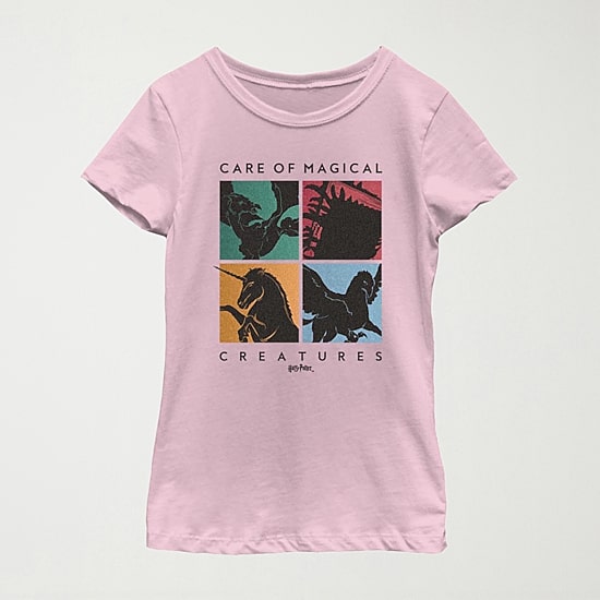 Little & Big Kid Girls Crew Neck Short Sleeve Regular Fit Harry Potter Graphic T-Shirt