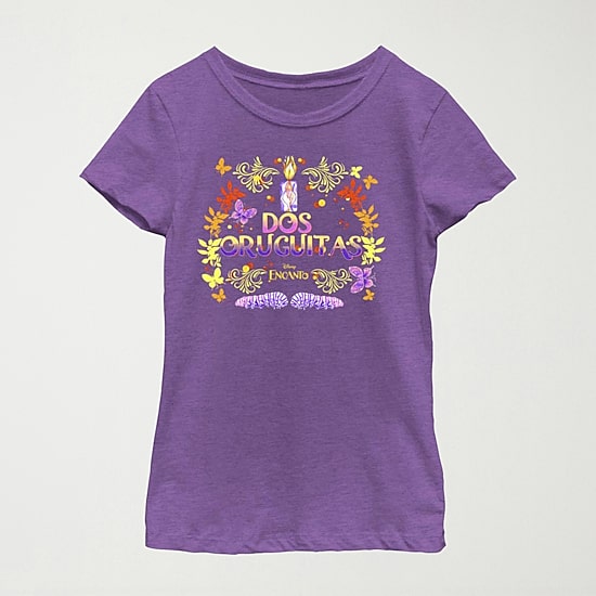 Disney Little & Big Kid Girls Crew Neck Short Sleeve Regular Fit Encanto Graphic T-Shirt