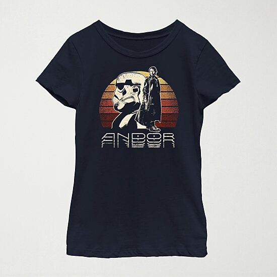 Andor Little & Big Kid Girls Crew Neck Short Sleeve Regular Fit Star Wars Graphic T-Shirt