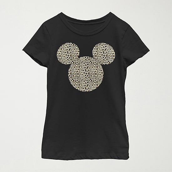 Disney Little & Big Kid Girls Crew Neck Short Sleeve Regular Fit Mickey Mouse Graphic T-Shirt