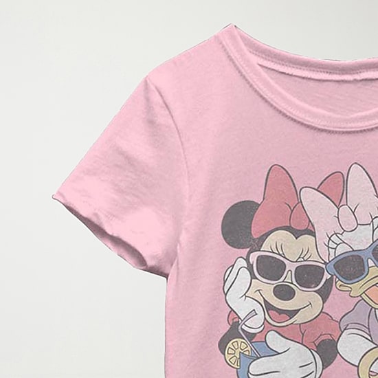 Little & Big Kid Girls Crew Neck Short Sleeve Slim Fit Minnie Mouse Graphic T-Shirt