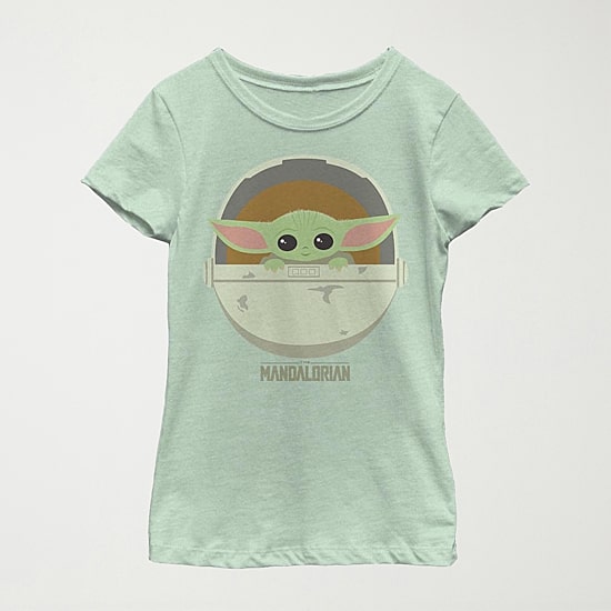 The Child Bassinet Little & Big Kid Girls Crew Neck Short Sleeve Slim Fit Star Wars Graphic T-Shirt