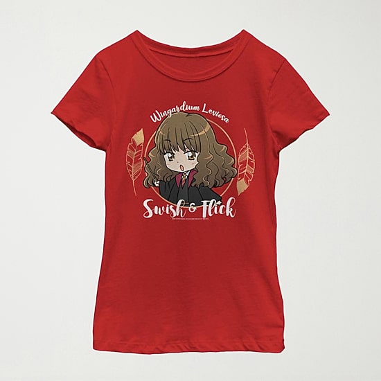 Little & Big Kid Girls Crew Neck Short Sleeve Slim Fit Harry Potter Graphic T-Shirt