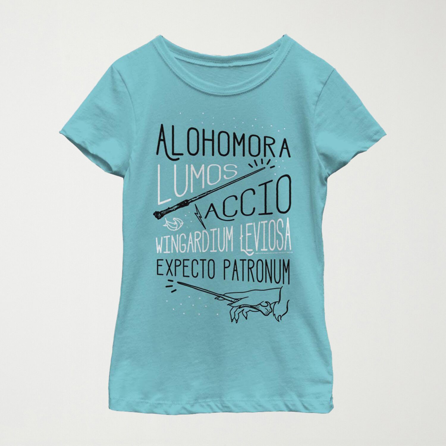 Little & Big Kid Girls Crew Neck Short Sleeve Regular Fit Harry Potter Graphic T-Shirt