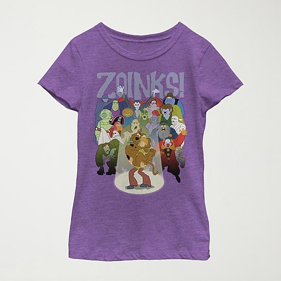 Little & Big Kid Girls Crew Neck Short Sleeve Slim Fit Scooby Doo Graphic T-Shirt