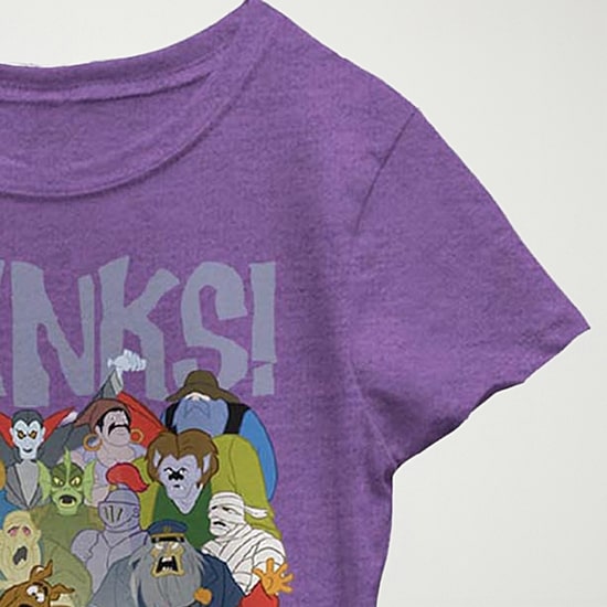 Little & Big Kid Girls Crew Neck Short Sleeve Slim Fit Scooby Doo Graphic T-Shirt