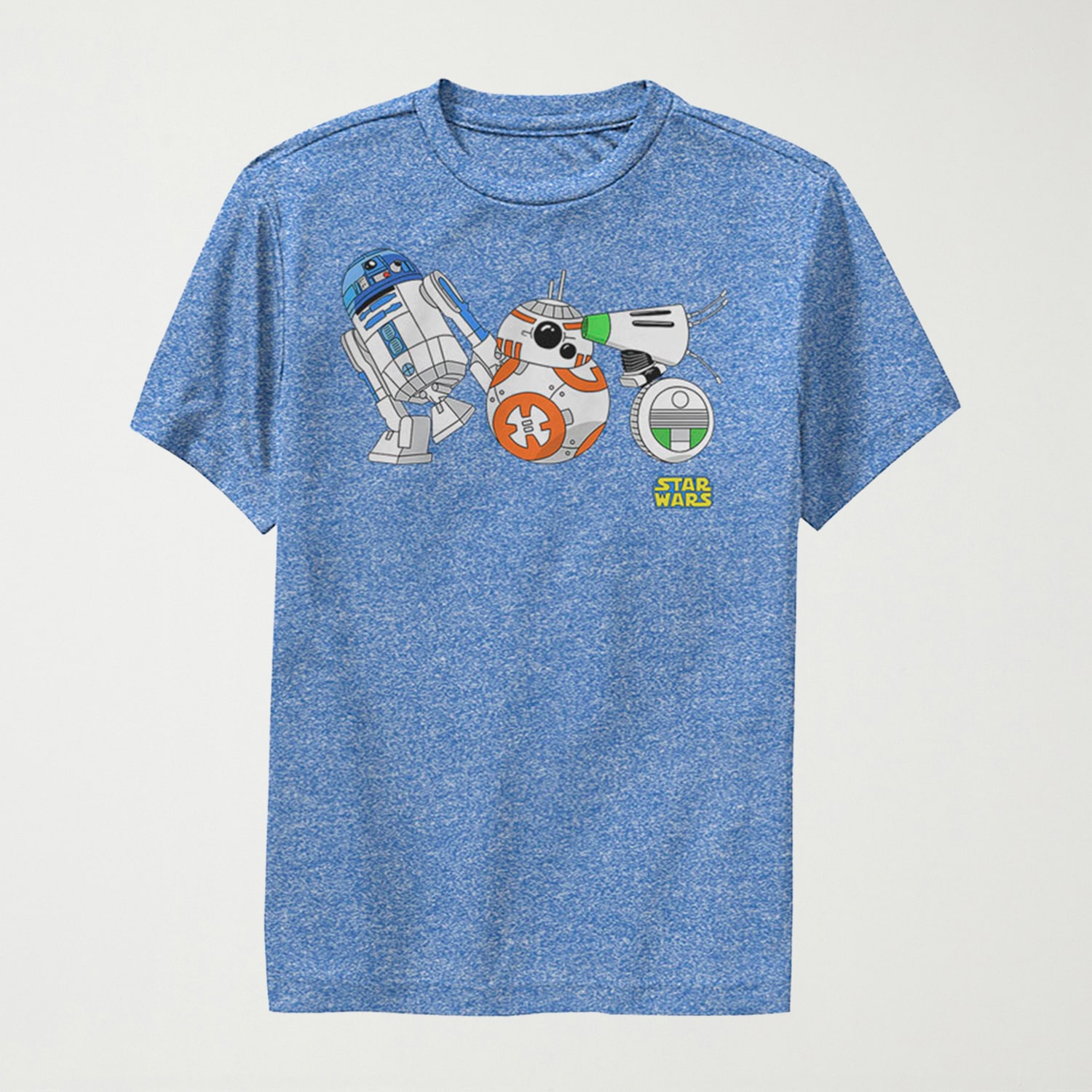 Big Kid Boys Crew Neck Short Sleeve Regular Fit Star Wars Graphic T-Shirt