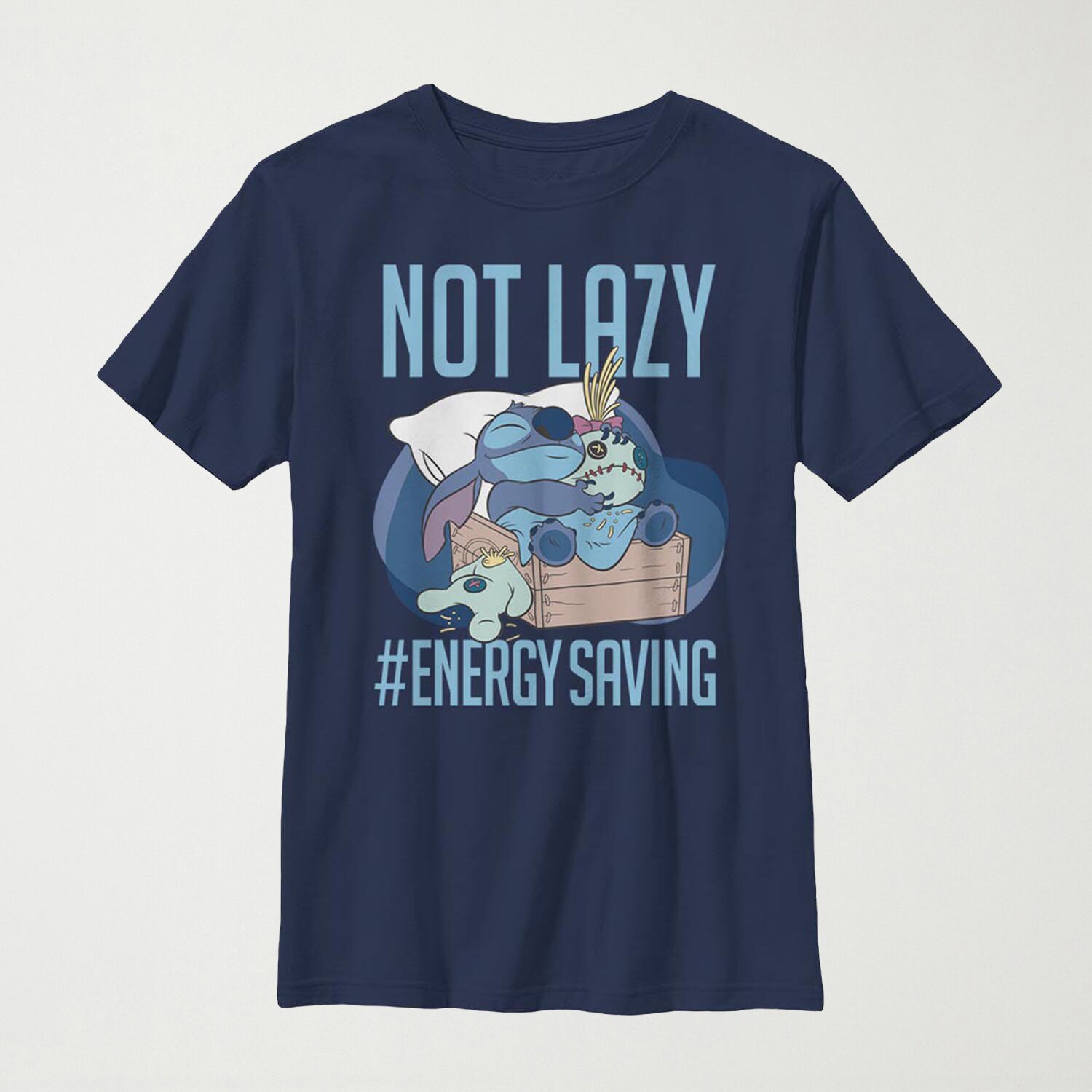 Little & Big Kid Boys Crew Neck Short Sleeve Slim Fit Lilo Stitch Graphic T-Shirt