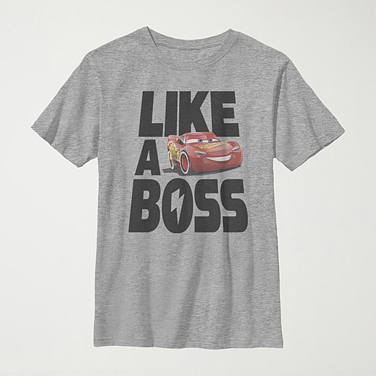 Little & Big Kid Boys Crew Neck Short Sleeve Slim Fit Cars Graphic T-Shirt