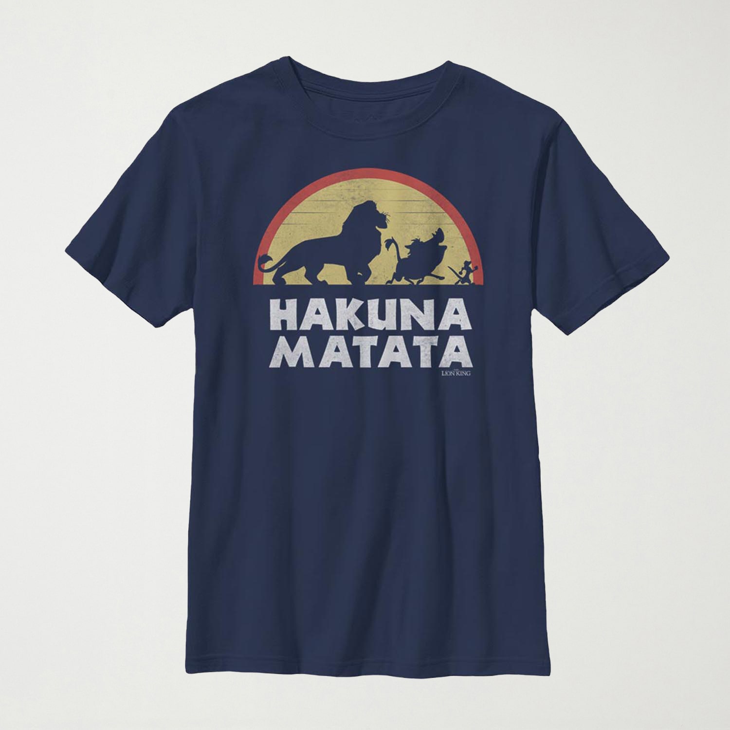 Little & Big Kid Boys Crew Neck Short Sleeve Slim Fit The Lion King Graphic T-Shirt