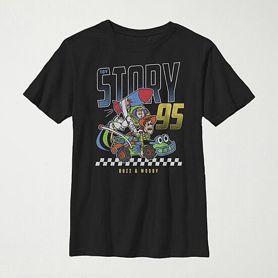 Little & Big Kid Boys Crew Neck Short Sleeve Slim Fit Toy Story Graphic T-Shirt