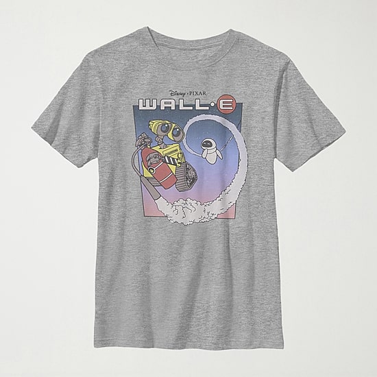 Little & Big Kid Boys Crew Neck Short Sleeve Slim Fit Wall-E Graphic T-Shirt