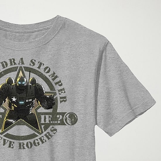 Steve Rodgers Hydra Little & Big Kid Boys Crew Neck Short Sleeve Slim Fit Avengers Marvel Graphic T-Shirt