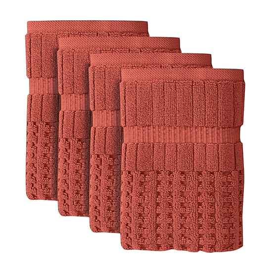 Home Weavers Inc Willow Collection 100% Cotton Zero Twist 4-pc. Hand Towel