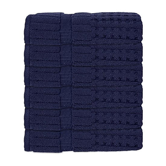 Home Weavers Inc Willow Collection 100% Cotton Zero Twist 6-pc. Hand Towel