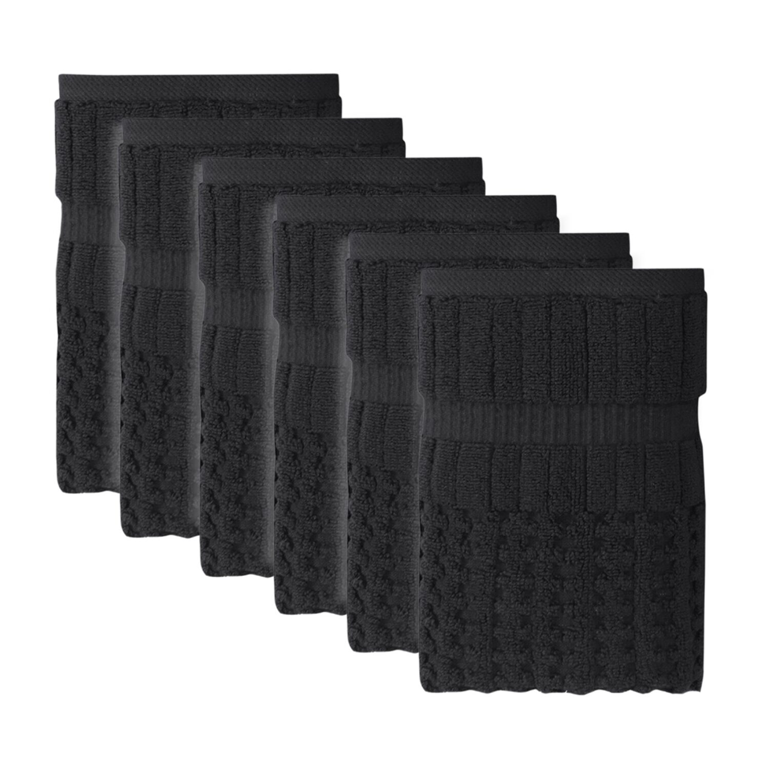 Home Weavers Inc Willow Collection 100% Cotton Zero Twist 6-pc. Hand Towel
