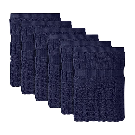 Home Weavers Inc Willow Collection 100% Cotton Zero Twist 6-pc. Hand Towel