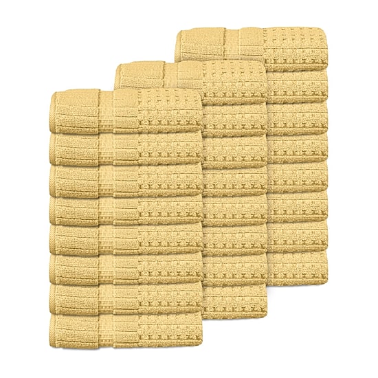 Home Weavers Inc Willow Collection 100% Cotton Zero Twist 24-pc. Hand Towel