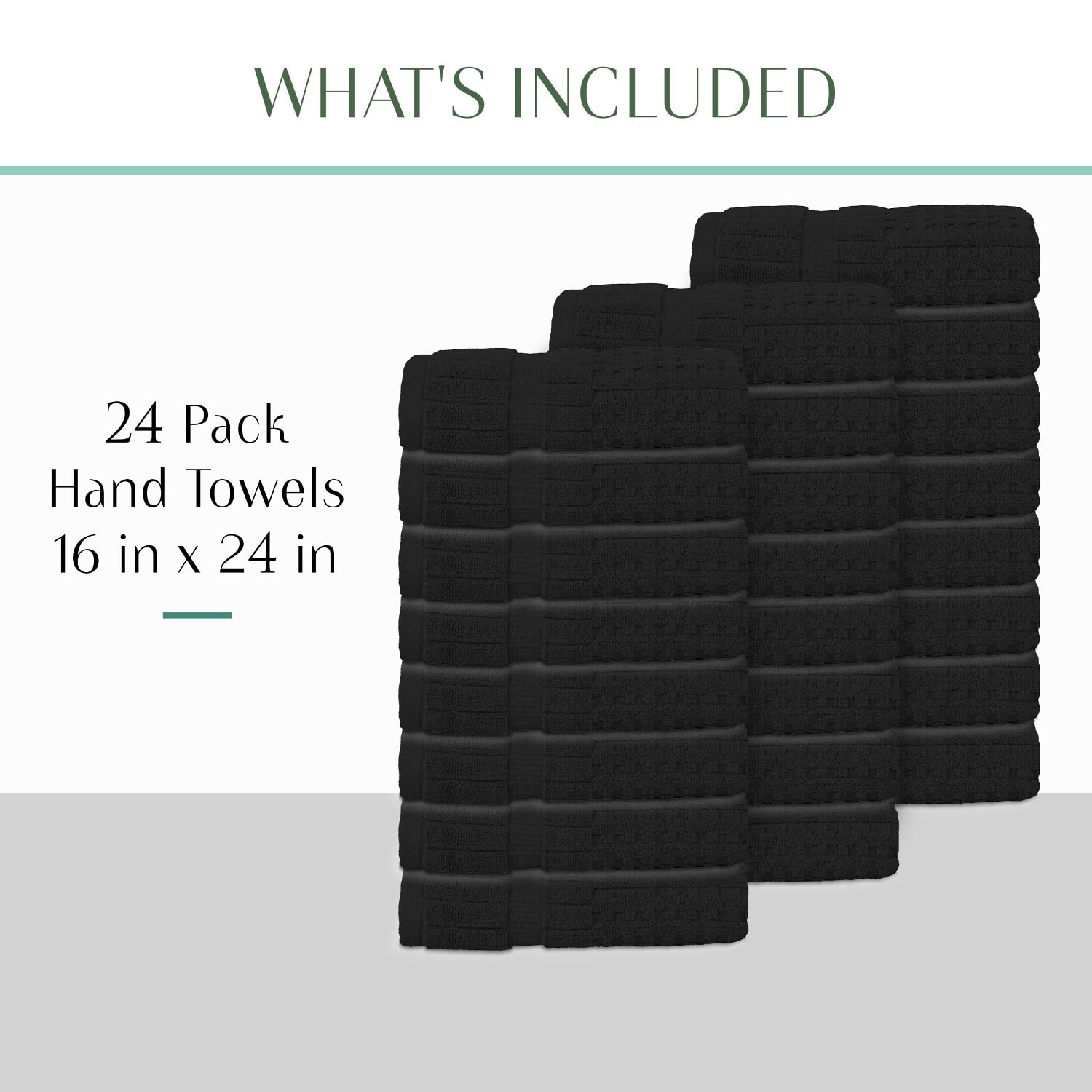 Home Weavers Inc Willow Collection 100% Cotton Zero Twist -pc. Hand Towel