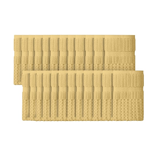 Home Weavers Inc Willow Collection 100% Cotton Zero Twist 24-pc. Hand Towel