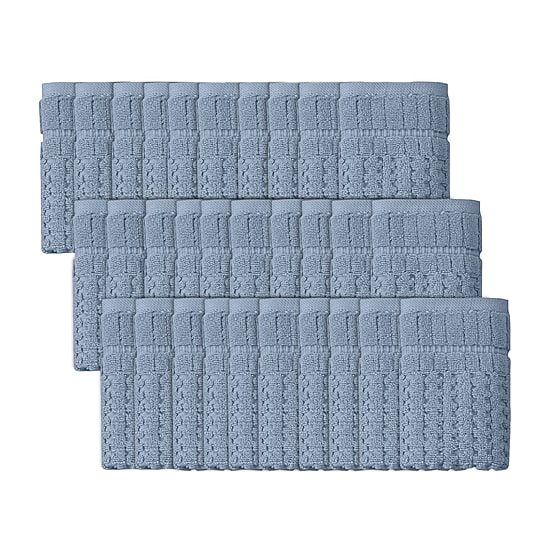 Home Weavers Inc Willow Collection 100% Cotton Zero Twist 30-pc. Quick Dry Washcloth