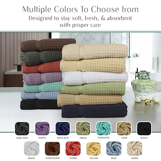 Home Weavers Inc Willow Collection 100% Cotton Zero Twist 30-pc. Quick Dry Washcloth