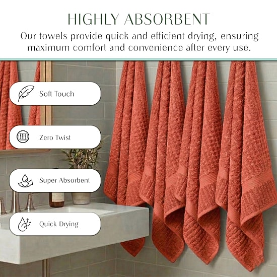 Home Weavers Inc Willow Collection 100% Cotton Zero Twist 50-pc. Quick Dry Washcloth