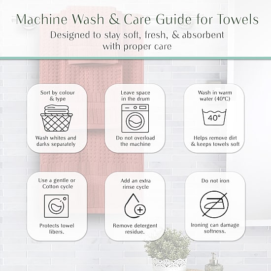 Home Weavers Inc Willow Collection 100% Cotton Zero Twist 50-pc. Quick Dry Washcloth
