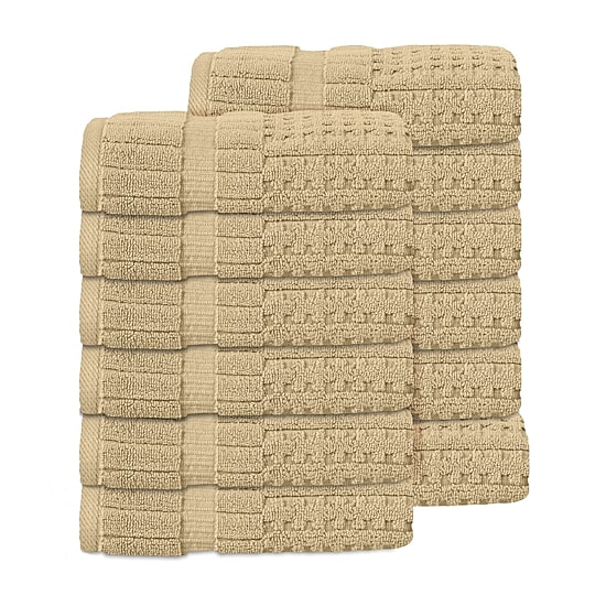Home Weavers Inc Willow Collection 100% Cotton Zero Twist 12-pc. Hand Towel