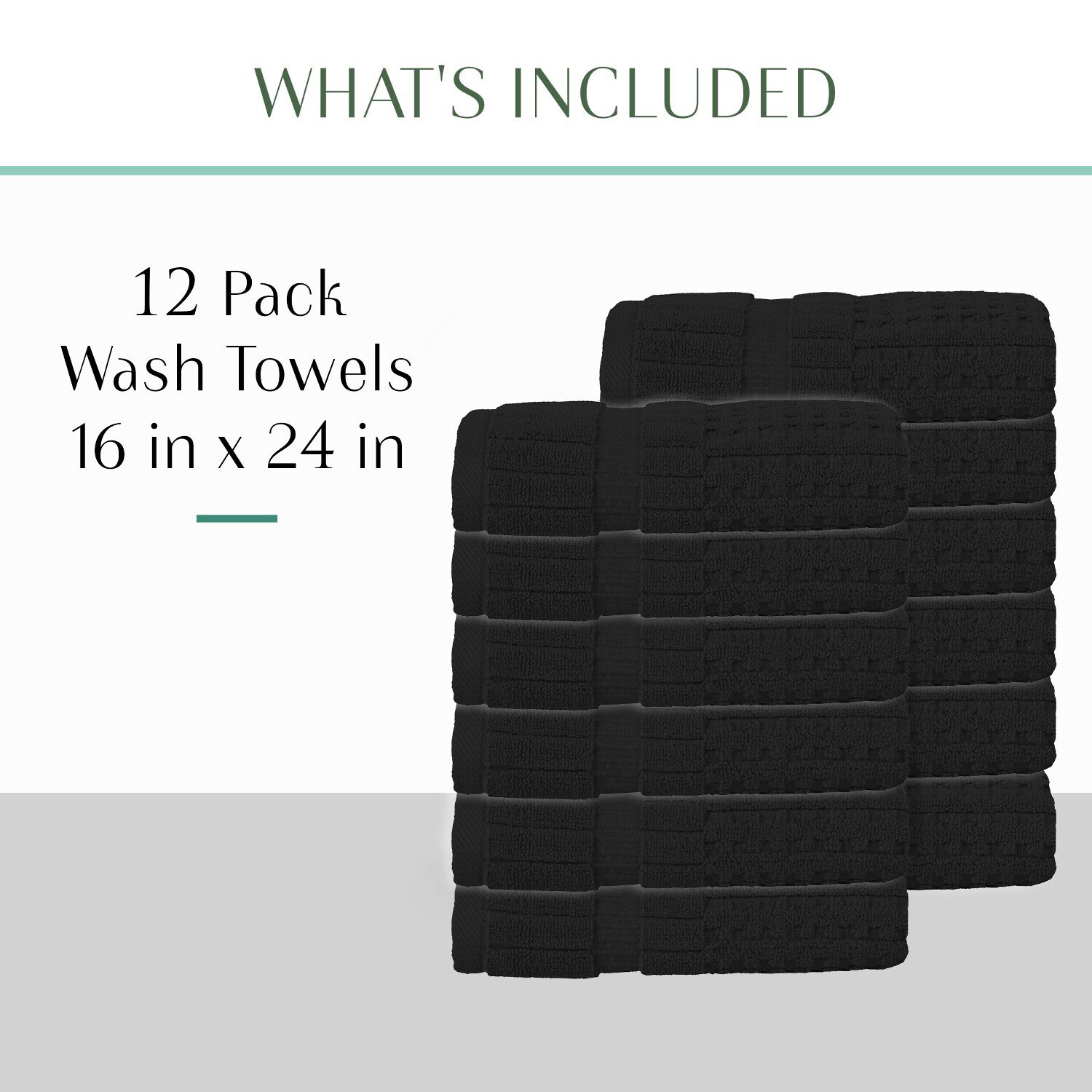 Home Weavers Inc Willow Collection 100% Cotton Zero Twist 12-pc. Hand Towel