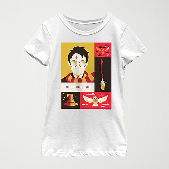 Little & Big Kid Girls Crew Neck Short Sleeve Regular Fit Harry Potter Graphic T-Shirt