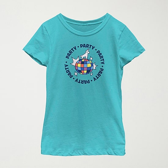 Big Kid Girls Round Neck Short Sleeve Regular Fit Fortnite Graphic T-Shirt