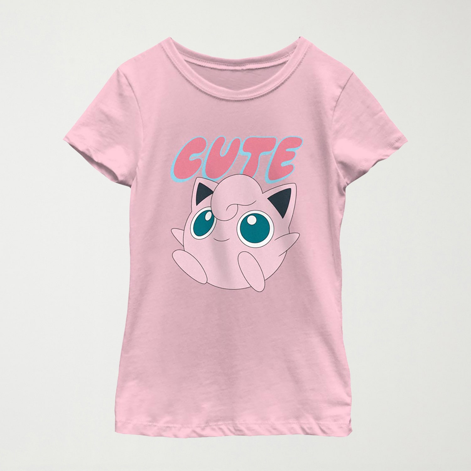 Little & Big Kid Girls Round Neck Short Sleeve Regular Fit Pokemon Graphic T-Shirt
