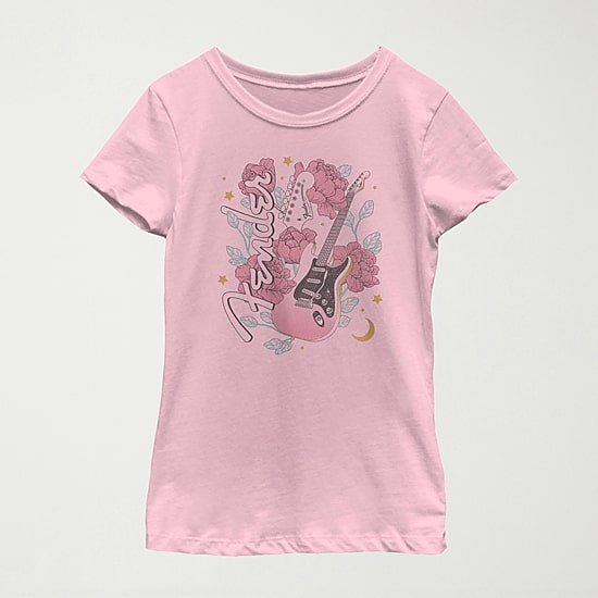 Little & Big Kid Girls Round Neck Short Sleeve Regular Fit Graphic T-Shirt