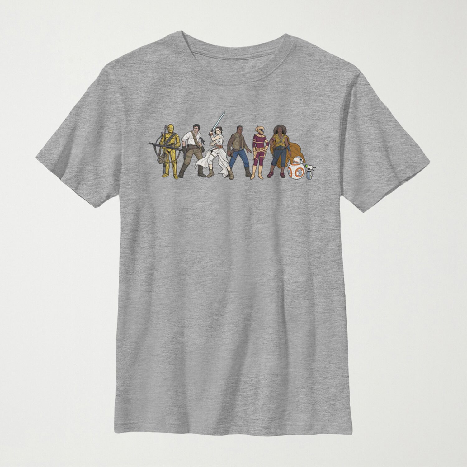 Little & Big Kid Boys Crew Neck Short Sleeve Regular Fit Star Wars Graphic T-Shirt