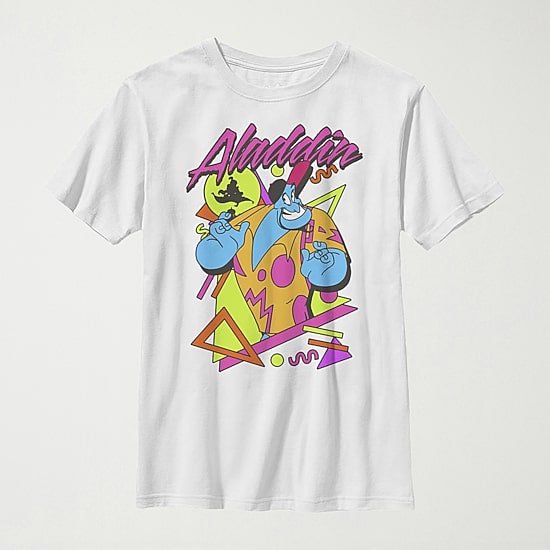 Disney Little & Big Kid Boys Crew Neck Short Sleeve Regular Fit Aladdin Graphic T-Shirt