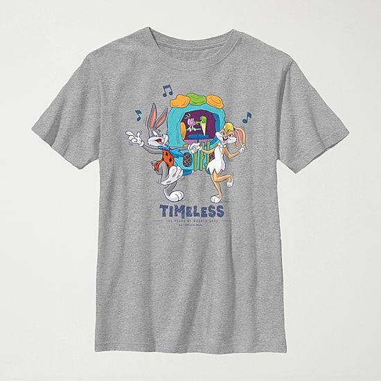 Little & Big Kid Boys Crew Neck Short Sleeve Regular Fit Looney Tunes Graphic T-Shirt