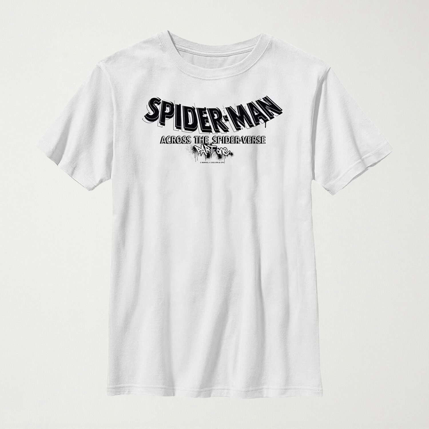 Spider-Man: Across The Spider-Verse Little & Big Kid Boys Crew Neck Short Sleeve Regular Fit Spiderman Graphic T-Shirt