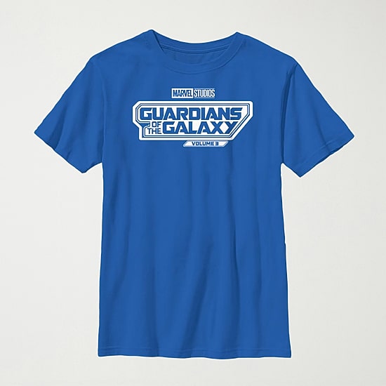 Little & Big Kid Boys Crew Neck Short Sleeve Regular Fit Guardians of the Galaxy Marvel Graphic T-Shirt