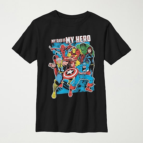 Little & Big Kid Boys Crew Neck Short Sleeve Regular Fit Avengers Graphic T-Shirt