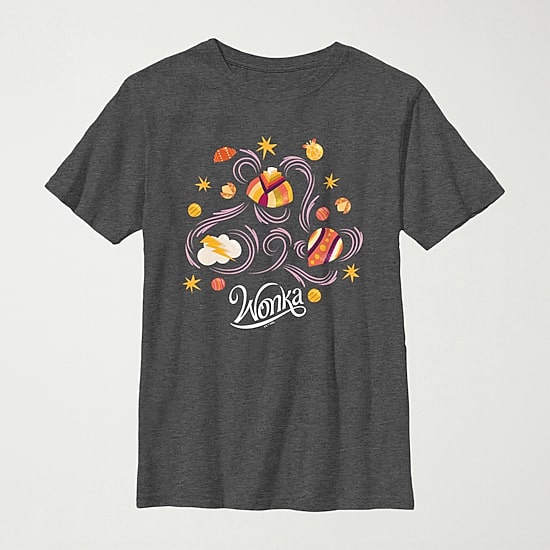 Little & Big Kid Boys Crew Neck Short Sleeve Regular Fit Willy Wonka Graphic T-Shirt