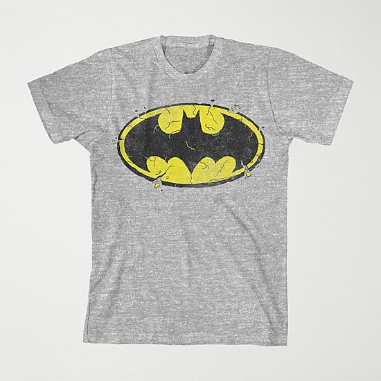 Little & Big Kid Boys Crew Neck Short Sleeve Loose Fit Batman Graphic T-Shirt