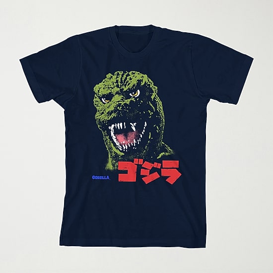 Little & Big Kid Boys Crew Neck Short Sleeve Loose Fit Godzilla Graphic T-Shirt