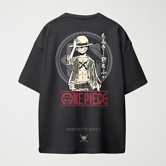Little & Big Kid Boys Crew Neck Short Sleeve Oversized One Piece Anime Graphic T-Shirt