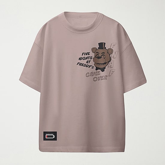 Little & Big Kid Boys Crew Neck Short Sleeve Oversized Five Nights at Freddys Graphic T-Shirt