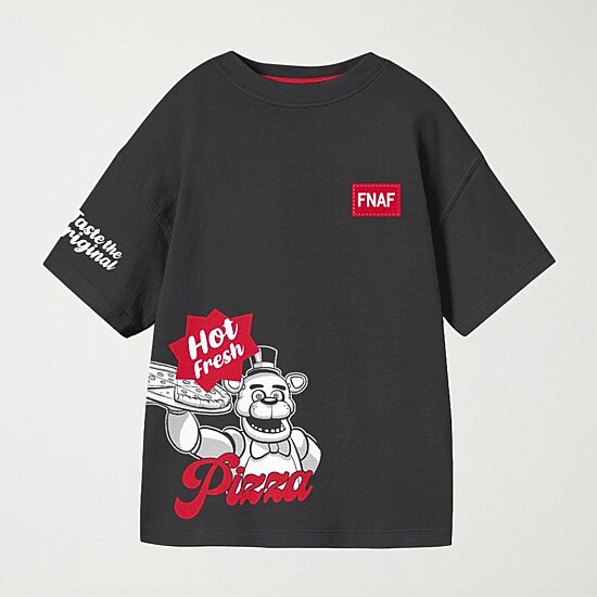 Little & Big Kid Boys Crew Neck Short Sleeve Oversized Five Nights at Freddys Graphic T-Shirt